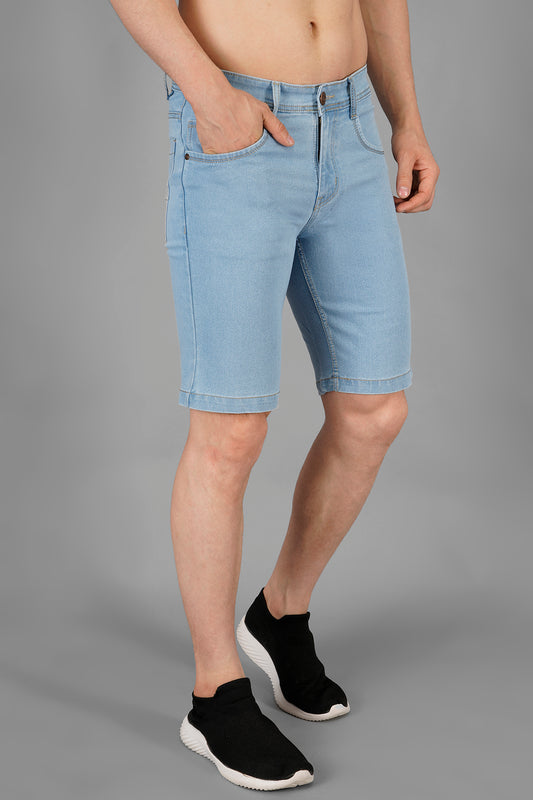 Men Basic Denim Shorts