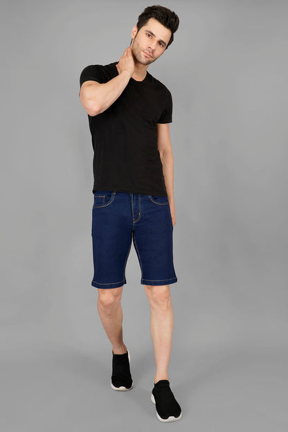 Men Basic Denim Shorts