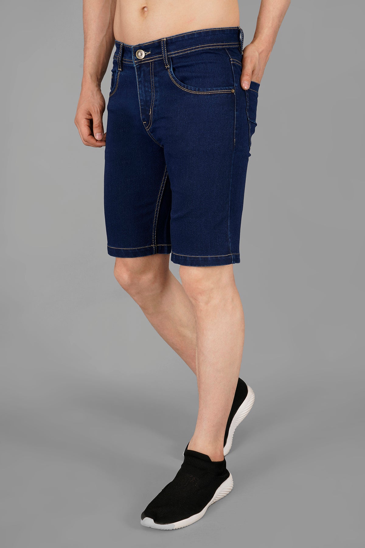 Men Basic Denim Shorts